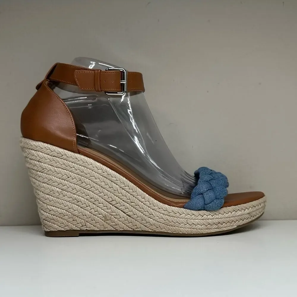 NWOB | DV Dolce Vita | Decatur Espadrille Wedge Sandals | Brown/Blue | Various